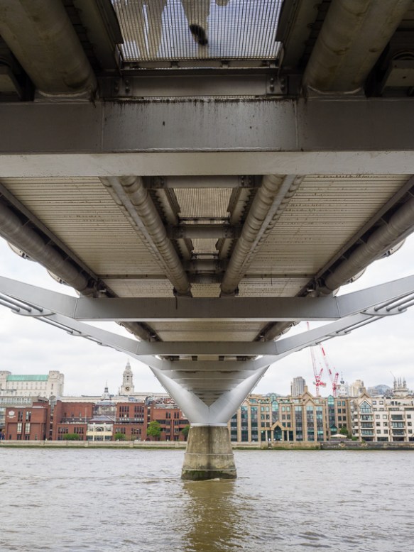 Underneath the Millenium Bridge