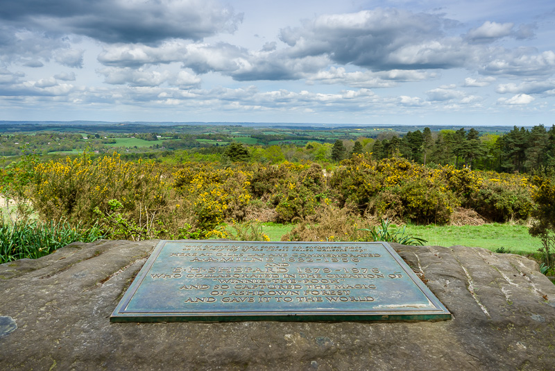 Memorial to AA Milne and EH Sheppard